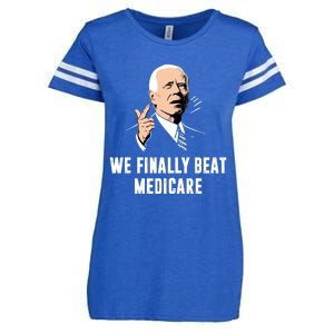 We Finally Beat Medicare Enza Ladies Jersey Football T-Shirt