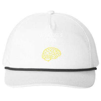 Journalist Brain Writer Reporter Journalism Journalists Meaningful Gift Snapback Five-Panel Rope Hat