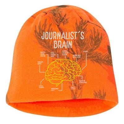 Journalist Brain Writer Reporter Journalism Journalists Meaningful Gift Kati - Camo Knit Beanie