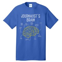 Journalist Brain Writer Reporter Journalism Journalists Meaningful Gift Tall T-Shirt