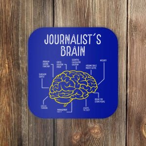 Journalist Brain Writer Reporter Journalism Journalists Meaningful Gift Coaster