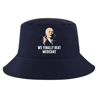 Joe Biden We Finally Beat Medicare Funny Anti Biden Cool Comfort Performance Bucket Hat