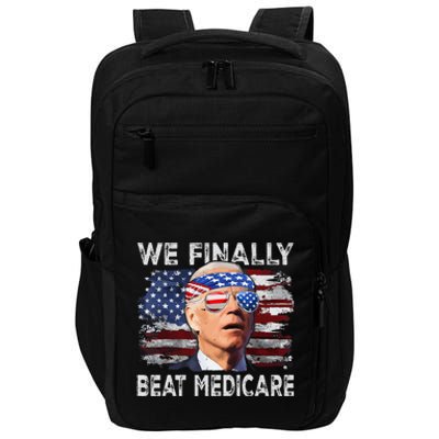 Joe Biden We Finally Beat Medicare Funny Biden Impact Tech Backpack