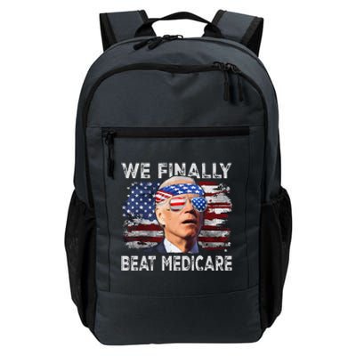 Joe Biden We Finally Beat Medicare Funny Biden Daily Commute Backpack