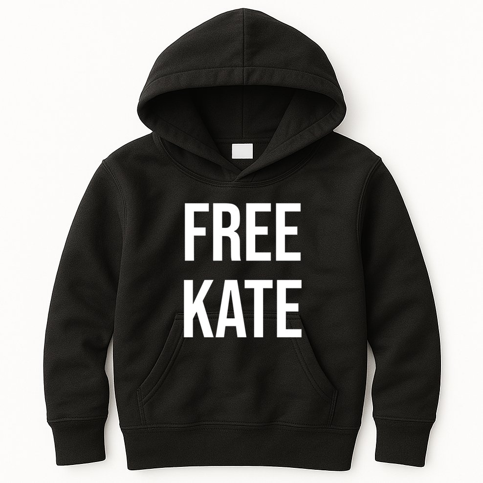 James Barr Wearing Free Kate Kids Hoodie