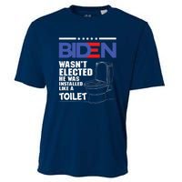 Joe Biden Wasn’t Elected He Was Installed Like A Toilet Cooling Performance Crew T-Shirt