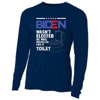 Joe Biden Wasn’t Elected He Was Installed Like A Toilet Cooling Performance Long Sleeve Crew