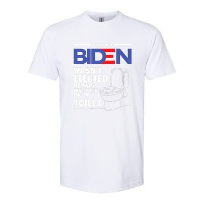 Joe Biden Wasn’t Elected He Was Installed Like A Toilet Softstyle CVC T-Shirt