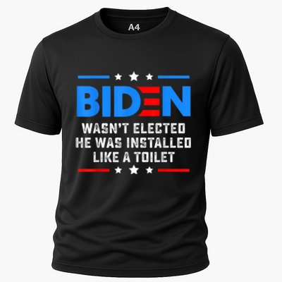 Joe Biden Wasn’t Elected He Was Installed Like A Toilet Cooling Performance Crew T-Shirt