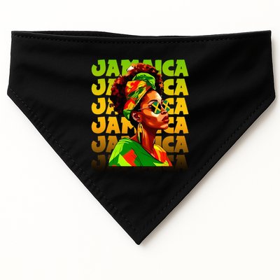 Jamaican Black Woman Melanin Jamaican Girl Afro Hair Pride USA-Made Doggie Bandana