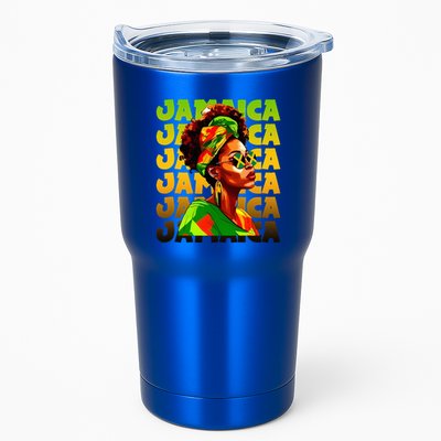 Jamaican Black Woman Melanin Jamaican Girl Afro Hair Pride Tumbler