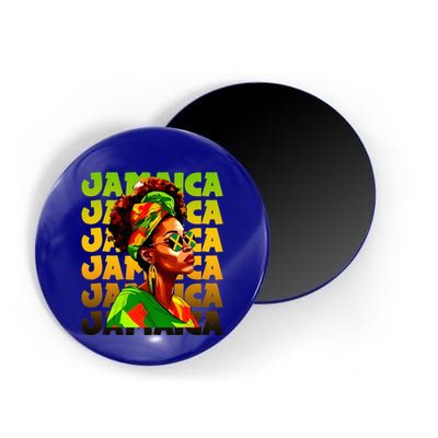 Jamaican Black Woman Melanin Jamaican Girl Afro Hair Pride Magnet