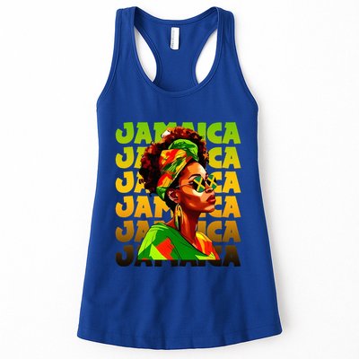 Jamaican Black Woman Melanin Jamaican Girl Afro Hair Pride Womens Tank Top