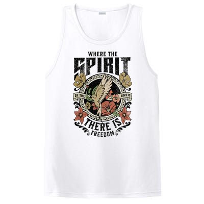 Jesus Bible Where The Spirit Of The Lord Is There Is Freedom PosiCharge Competitor Tank