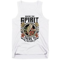 Jesus Bible Where The Spirit Of The Lord Is There Is Freedom Tank Top