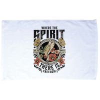 Jesus Bible Where The Spirit Of The Lord Is There Is Freedom Microfiber Hand Towel