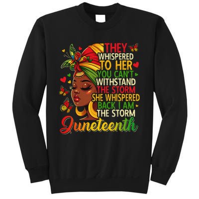 Juneteenth Black Women Girl Black Freedom 1865 History Month Sweatshirt