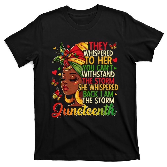 Juneteenth Black Women Girl Black Freedom 1865 History Month T-Shirt