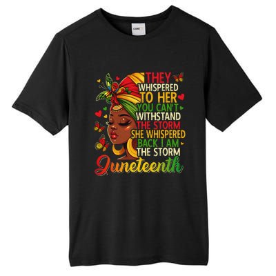 Juneteenth Black Women Girl Black Freedom 1865 History Month Tall Fusion ChromaSoft Performance T-Shirt