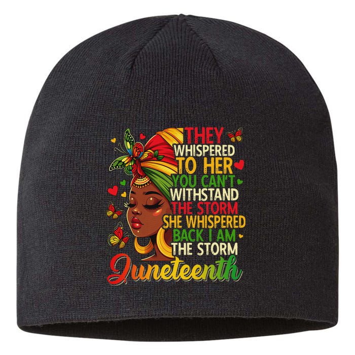 Juneteenth Black Women Girl Black Freedom 1865 History Month Sustainable Beanie