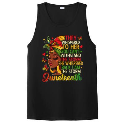 Juneteenth Black Women Girl Black Freedom 1865 History Month PosiCharge Competitor Tank