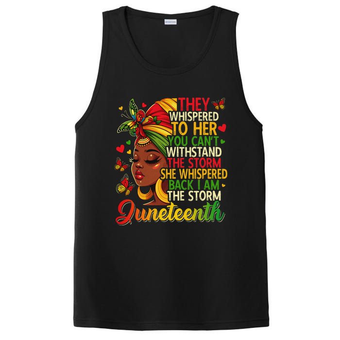 Juneteenth Black Women Girl Black Freedom 1865 History Month PosiCharge Competitor Tank