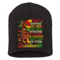 Juneteenth Black Women Girl Black Freedom 1865 History Month Short Acrylic Beanie