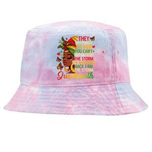 Juneteenth Black Women Girl Black Freedom 1865 History Month Tie-Dyed Bucket Hat