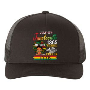 Juneteenth Black Women Because My Ancestor Werent Free 1776 Gift African Pride Yupoong Adult 5-Panel Trucker Hat