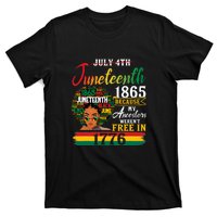 Juneteenth Black Women Because My Ancestor Werent Free 1776 Gift African Pride T-Shirt