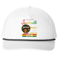 Juneteenth Black Women Because My Ancestor Werent Free 1776 Gift African Pride Snapback Five-Panel Rope Hat