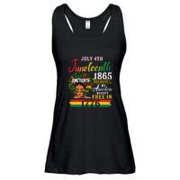 Juneteenth Black Women Because My Ancestor Werent Free 1776 Gift African Pride Ladies Essential Flowy Tank