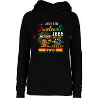 Juneteenth Black Women Because My Ancestor Werent Free 1776 Gift African Pride Womens Funnel Neck Pullover Hood