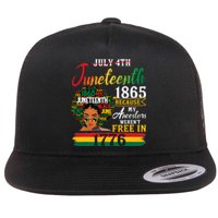 Juneteenth Black Women Because My Ancestor Werent Free 1776 Gift African Pride Flat Bill Trucker Hat