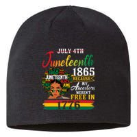 Juneteenth Black Women Because My Ancestor Werent Free 1776 Gift African Pride Sustainable Beanie