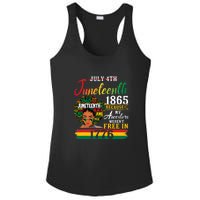 Juneteenth Black Women Because My Ancestor Werent Free 1776 Gift African Pride Ladies PosiCharge Competitor Racerback Tank