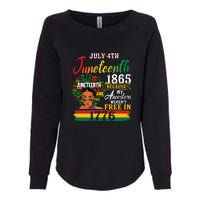 Juneteenth Black Women Because My Ancestor Werent Free 1776 Gift African Pride Womens California Wash Sweatshirt