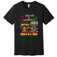 Juneteenth Black Women Because My Ancestor Werent Free 1776 Gift African Pride Premium T-Shirt