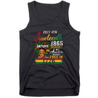 Juneteenth Black Women Because My Ancestor Werent Free 1776 Gift African Pride Tank Top