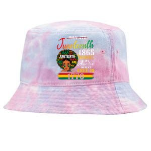 Juneteenth Black Women Because My Ancestor Werent Free 1776 Gift African Pride Tie-Dyed Bucket Hat