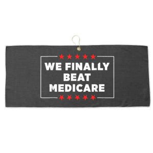 Joe Biden We Finally Beat Medicare Large Microfiber Waffle Golf Towel