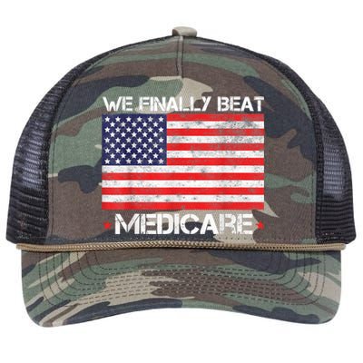 Joe Biden We Finally Beat Medicare Retro Rope Trucker Hat Cap