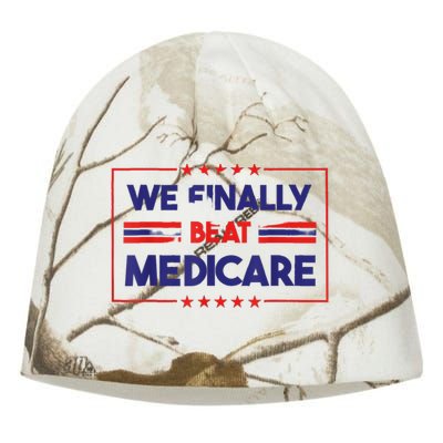 Joe Biden We Finally Beat Medicare Kati - Camo Knit Beanie