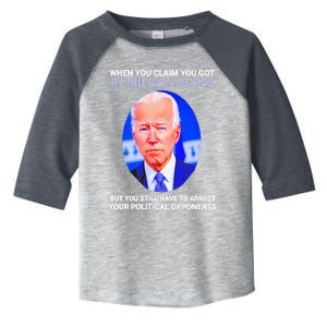 Joe Biden When You Claim You Got 81 Million Votes Toddler Fine Jersey T-Shirt