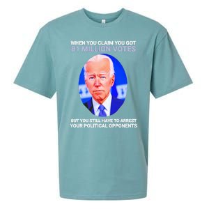 Joe Biden When You Claim You Got 81 Million Votes Sueded Cloud Jersey T-Shirt