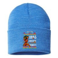 Juneteenth Black Women Because My Ancestor Werent Free 1776 Sustainable Knit Beanie