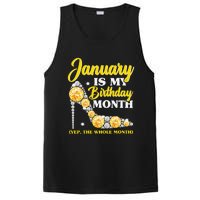 January Birthday Wo Yep The Whole Month Bling PosiCharge Competitor Tank