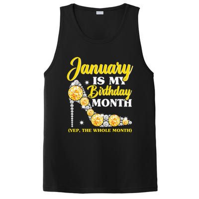 January Birthday Wo Yep The Whole Month Bling PosiCharge Competitor Tank