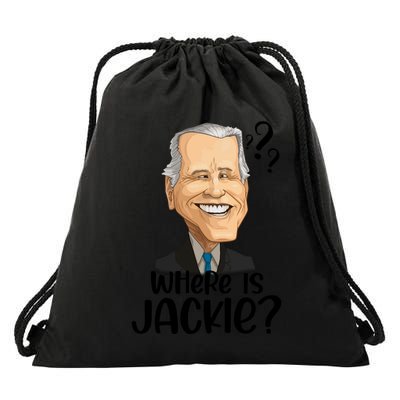 Joe Biden Where Is Jackie Drawstring Bag