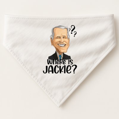 Joe Biden Where Is Jackie USA-Made Doggie Bandana